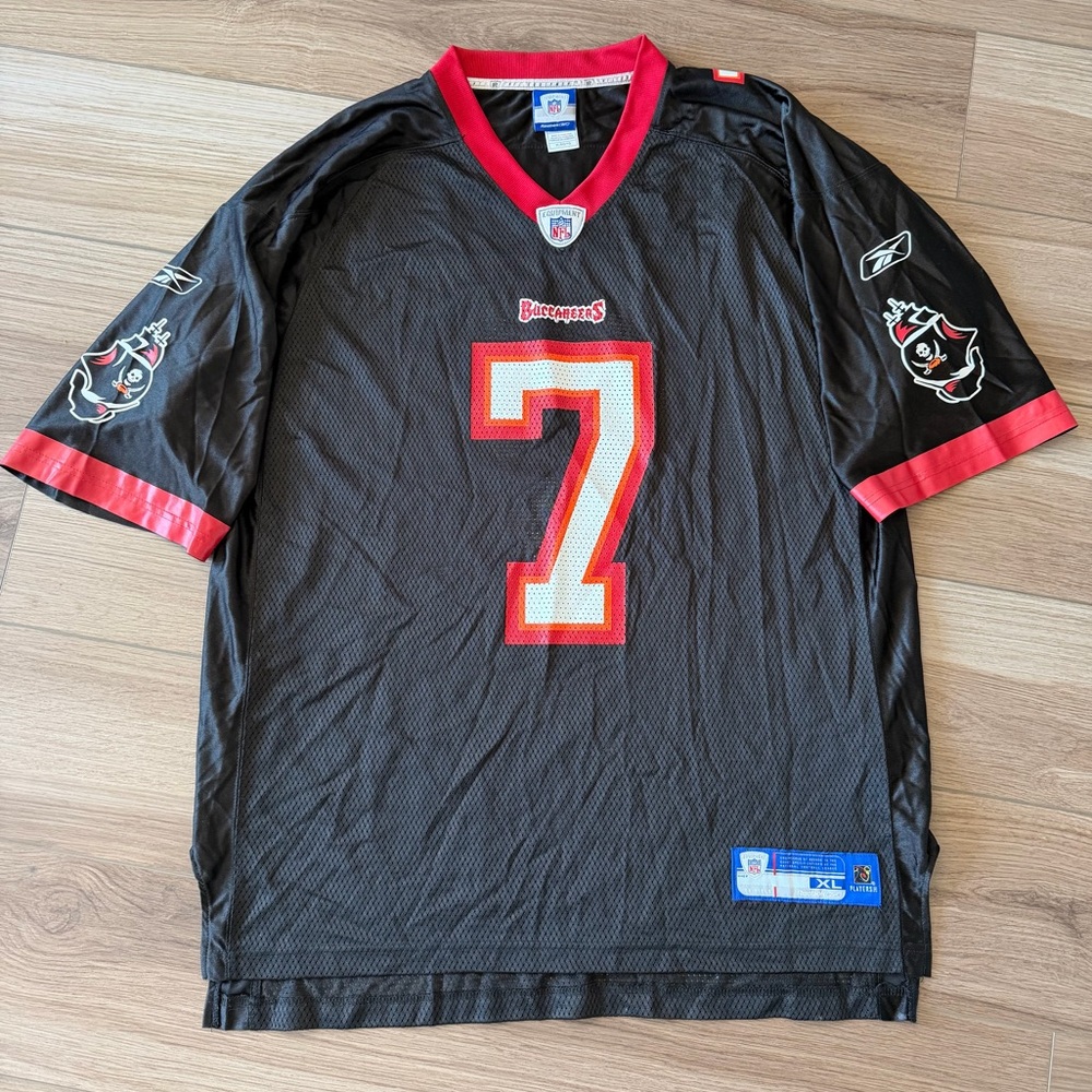 Tampa Bay Buccaneers Jeff Garcia Black Red Reebok Football Jersey